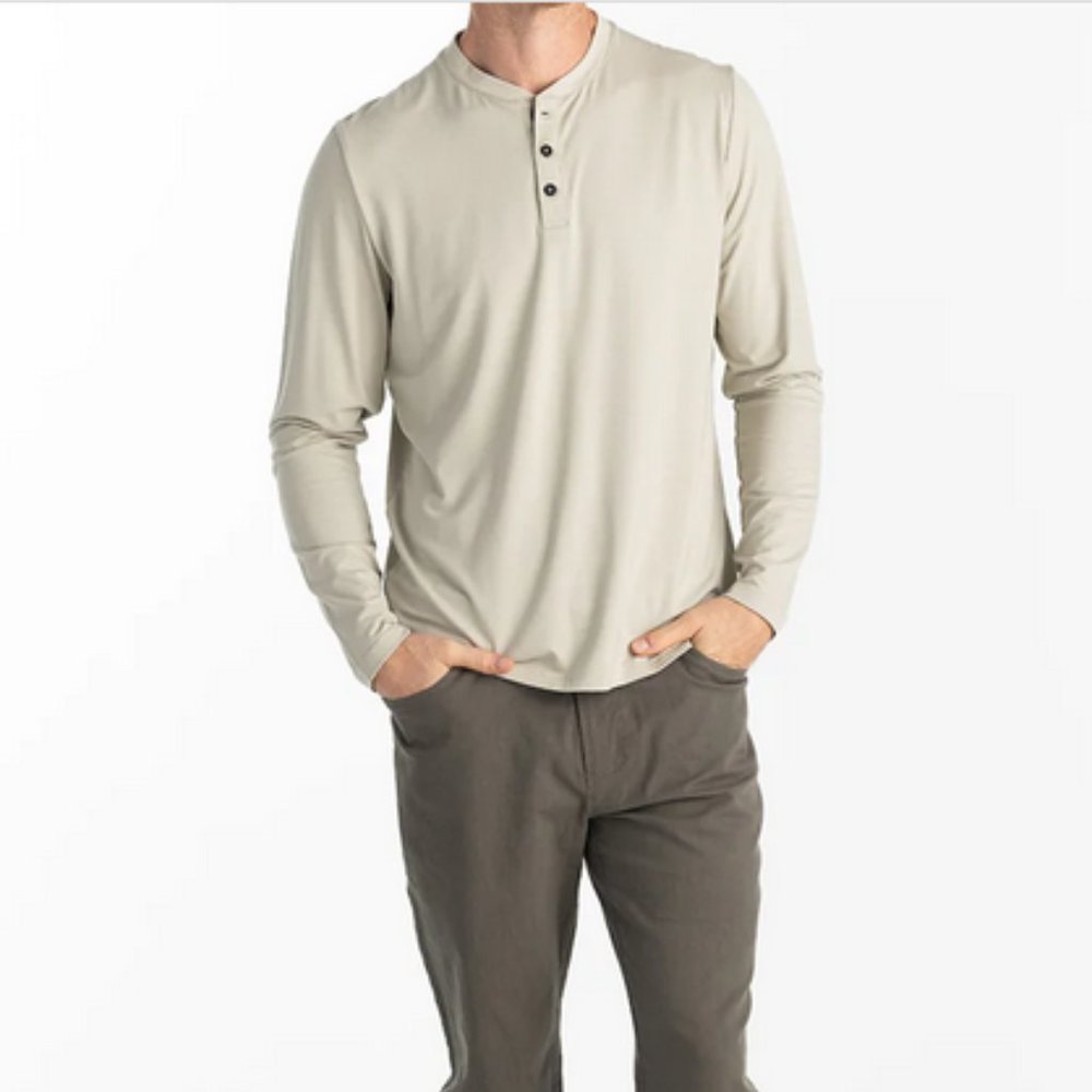 Free Fly Men's Bamboo Flex Long Sleeve Henley